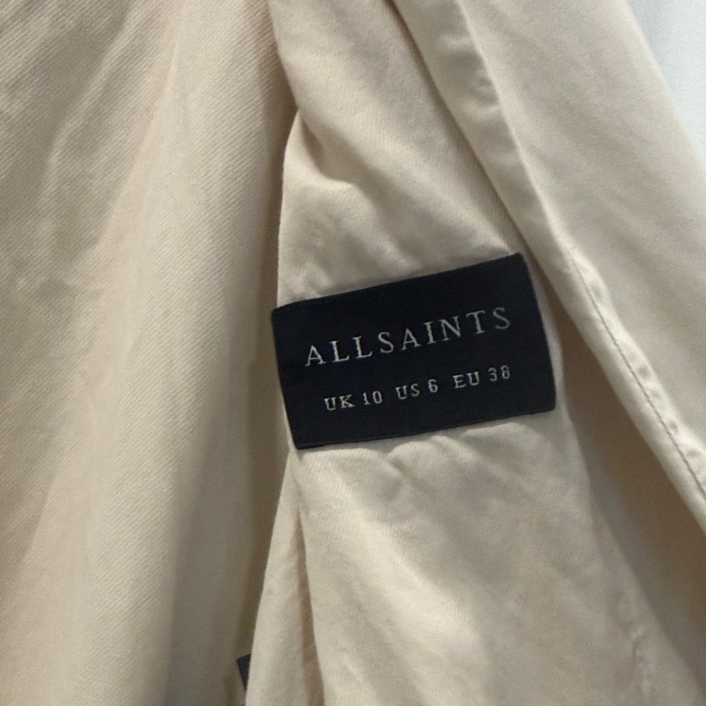 All Saints Cream Women's Blazer - Picture 2 of 5